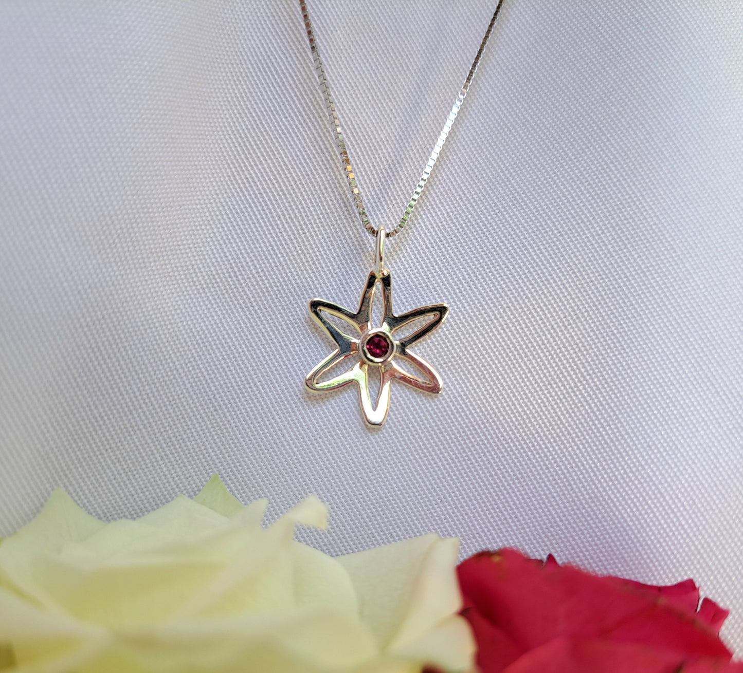 Collier Amaryllis - Tourmaline Rose