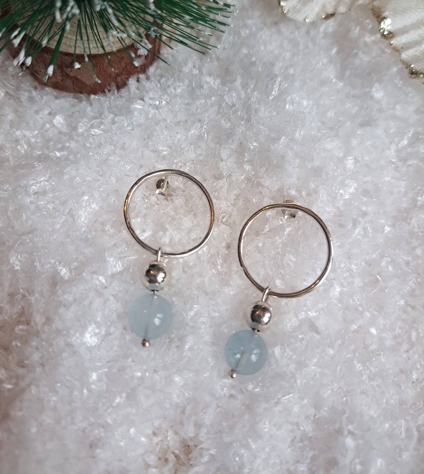 Boucles d'oreilles - Aigue Marine