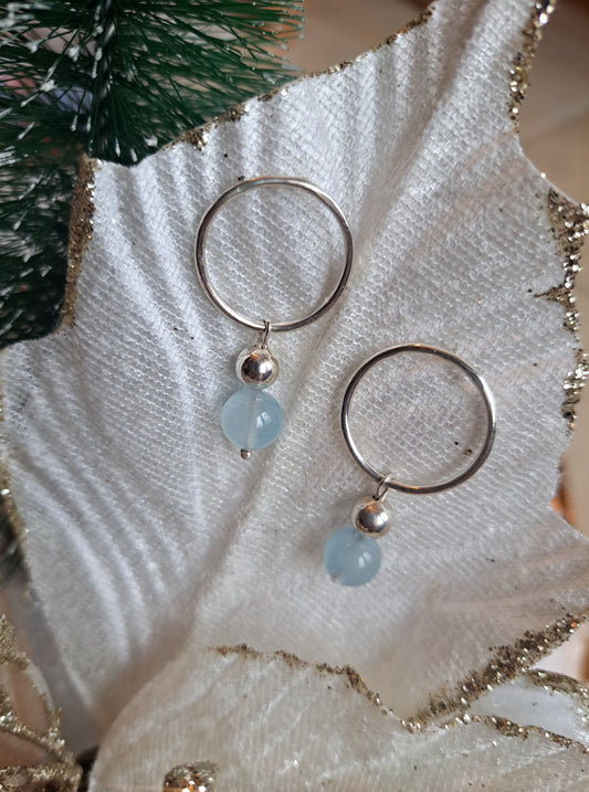 Boucles d'oreilles - Aigue Marine