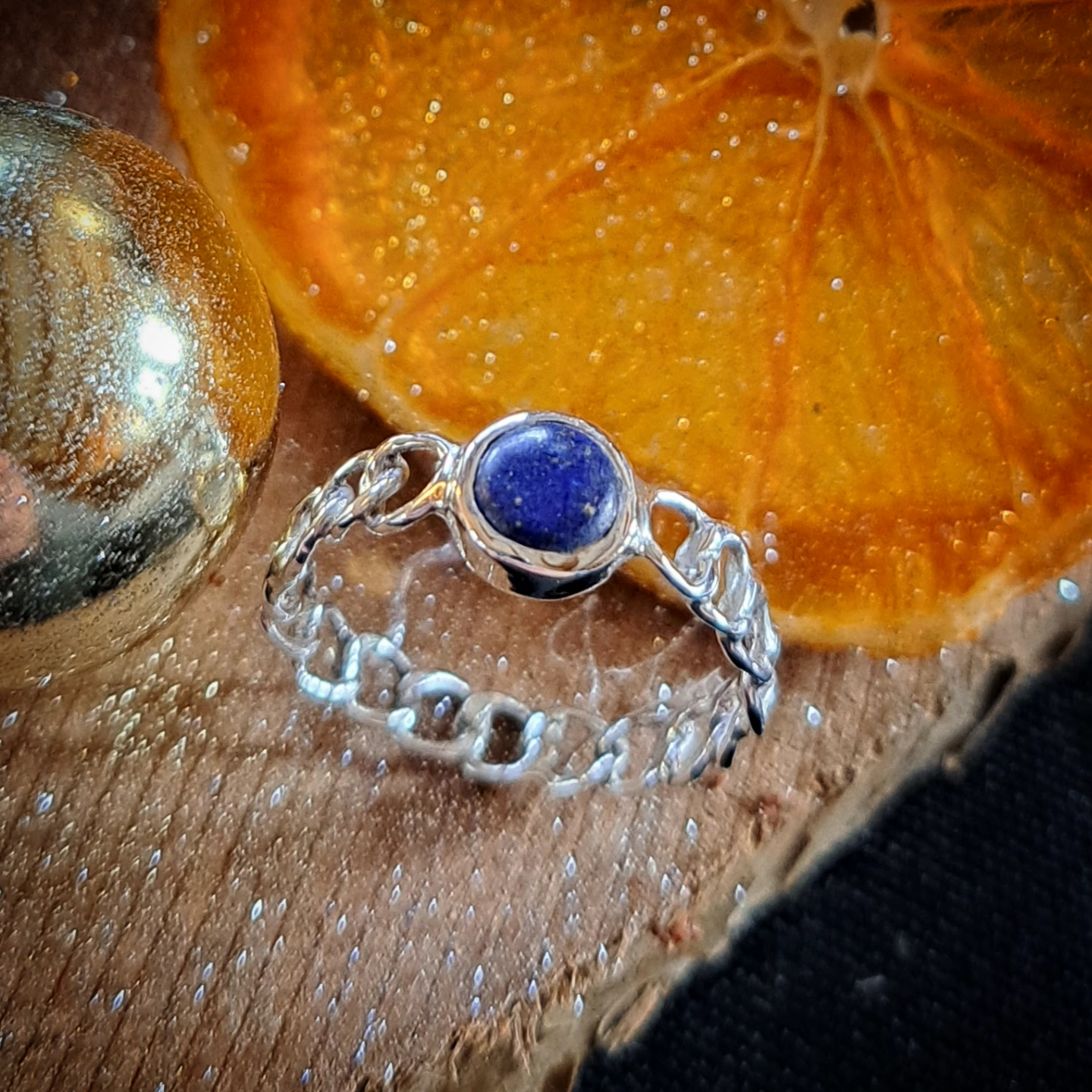 Bague Mailles - Lapis Lazuli