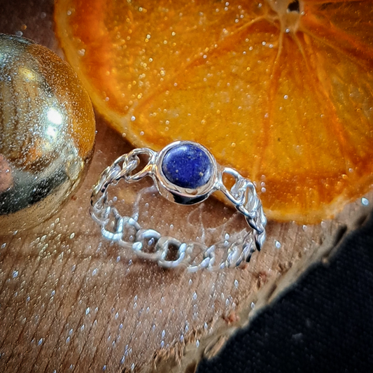 Bague Mailles - Lapis Lazuli