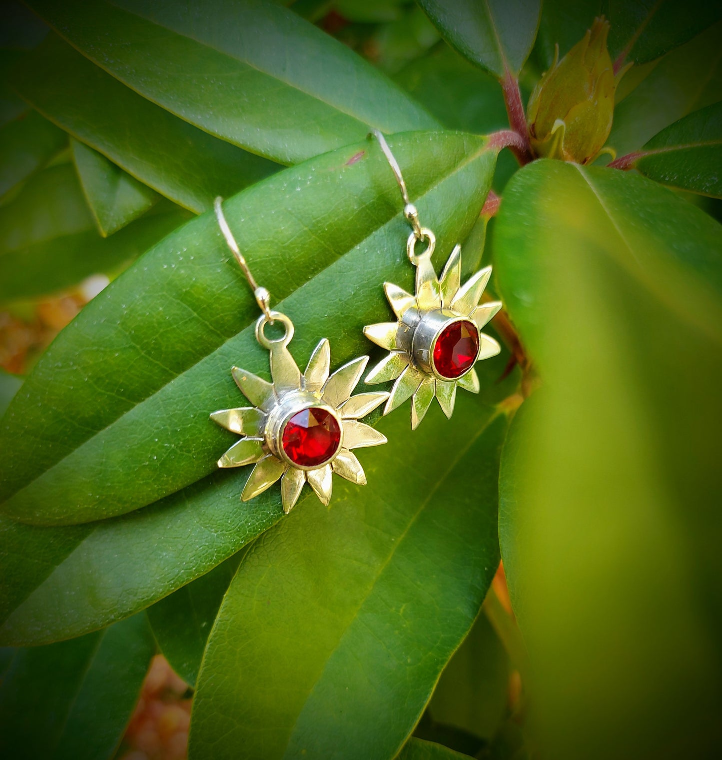 Boucles d'oreilles Passion - Cristal Rouge